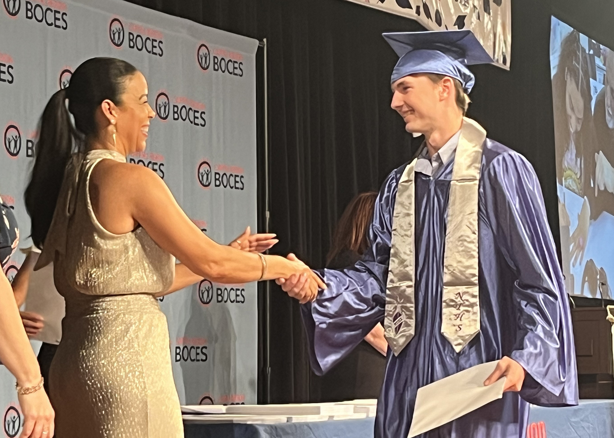 Connor Trudeau walks the stage